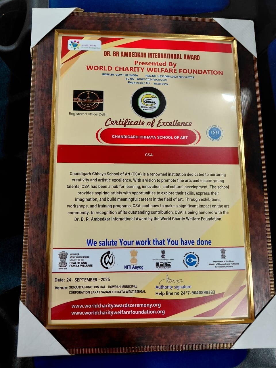 Dr. BR Ambedkar International Award 2025