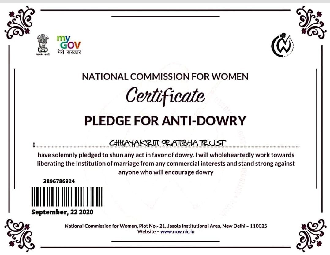 Pledge  For Anti- Dowry